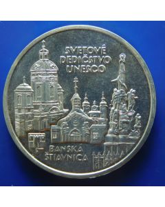 Slovakia	200 Korun  1997	Banská Štiavnica - UNESCO Heritage -  Silver