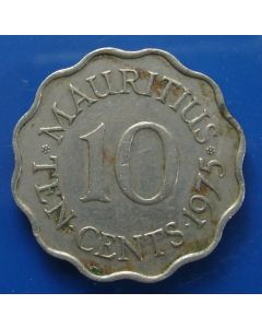 Mauritius  10 Cents1975km# 33