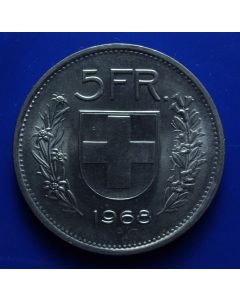 Switzerland 5 Francskm#40a1  