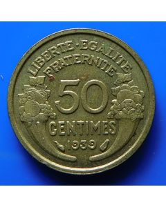 France  50 Centimes1939 km# 894.1 Schön# 23