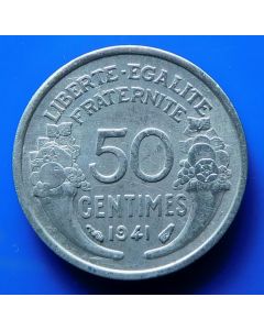 France  50 Centimes1941 km# 894.1a Schön# 36