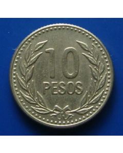 Colombia  10 Pesos1989 km#281.1 
