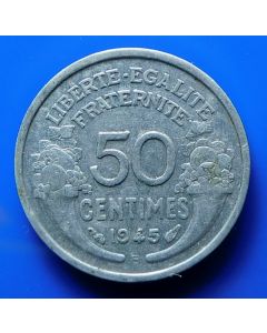 France  50 Centimes 1945B km# 894.2a 