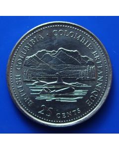 Canada 25 Cents1992km# 232  