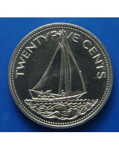 Bahamas 25 Cents2005km# 63.2