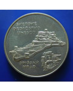 Slovakia	 200 Korun 1998	 objects who are under unesco heritage - Silver