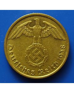 Third Reich  10 Reichspfennig  1938A km# 92