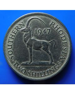 Southern Rhodesia 2 Shillings1947 km# 19B  Schön# 25