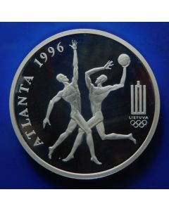 Lithuania 	50 Litu	1996	  Basketball players - Silver / Proof