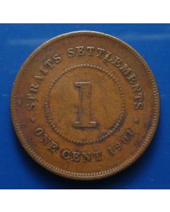 Straits Settlements  Cent1901 km# 16