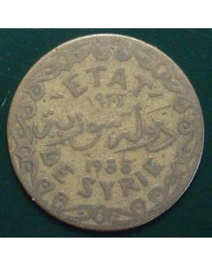 Syria  French Protectorate  5 Piastres1933km# 70