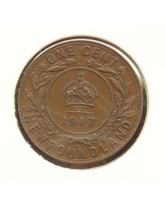 Newfoundland Large Cent1917ckm# 16 