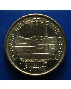 Isle of Man 	 Pound	2006	  Unc – St. John's Chapel