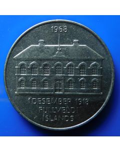 Iceland 50 Kronur1968 km# 16 Schön# 22