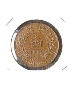 Newfoundland Large Cent1917ckm# 16 