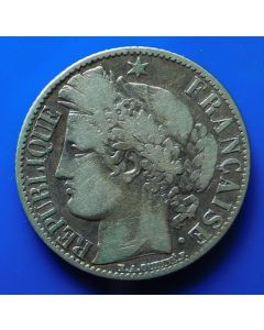 France  Franc 1871Kkm#  822.2  - Small K 