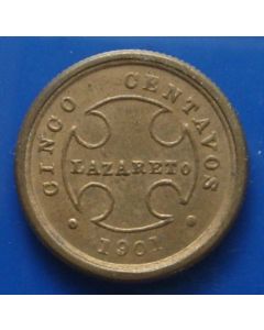 Colombia  5 Centavos1901b km# L2 