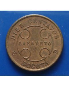 Colombia  10 Centavos1901b km# L3 