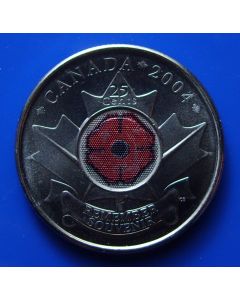 Canada 25 Cents2004km# 510 