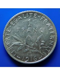 France  Franc1916 km#  844.1 Schön# 8