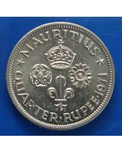 Mauritius  ¼ Rupee1971km# 36