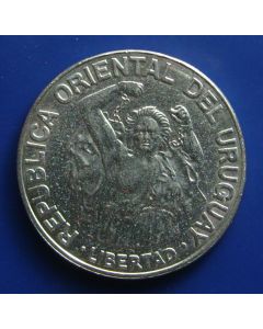 Uruguay 	 200 Nuevos pesos	1989	 Unchained Liberty