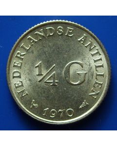 Netherlands Antilles  1/4 Gulden1970 km# 4