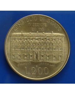 Italy km# 135200 Lire1990