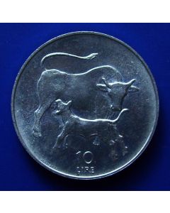 San Marino 	 10 Lire	1972	 Cow nursing calf