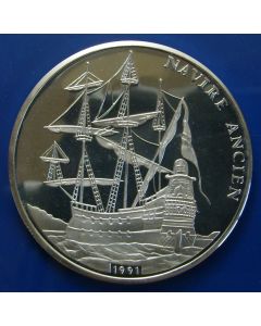 Congo Republic 	500 Francs	1991	 - Spanish galleon / Silver - Proof