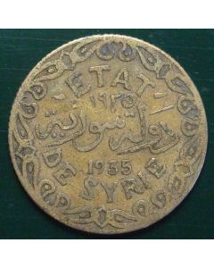 Syria  French Protectorate  5 Piastres1935km# 70