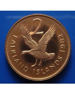 Falkland Islands 2 Pence1982km# 3 Proof 