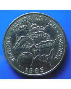 Rwanda  10 Francs1985 km# 14.2  Schön# 14c