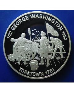 Antigua & Barbuda 	 30 Dollars	1982	YORKTOWN 1781, 250th Anniversary of the Birth of George Washington 