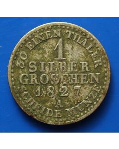 German States  Preussen Groschen 1827A km# 410