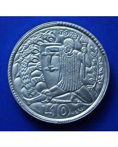 San Marino 	 10 Lire	1973	  Hercules fighting the Hydra