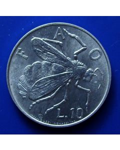 San Marino 	 10 Lire	1974	 Honeybee - F.A.O.