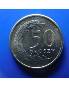 Poland 	 50 Groszy	1991