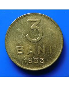 Romania  3 Bani1953km# 82.2 