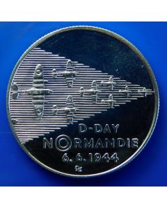 Czech Republic 	200 Korun	1994	  50th Ann. Normandy Invasion - Milled edge / Silver