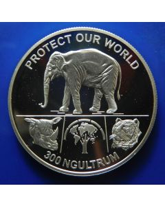 Bhutan 	 300 Ngultrums	1993	 Protect Our World