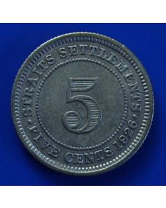 Straits Settlements  5 Cents1926 km# 36