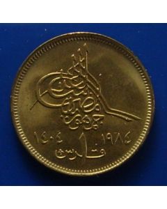 Egypt  Piastre1984km# 553.2  Schön# 268b