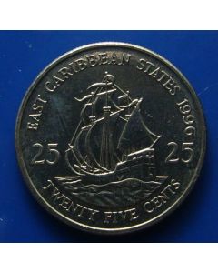 East Caribbean States  25 Cents1996km# 14 