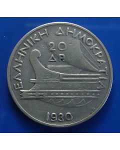 Greece  20 Drachmai1930km#73