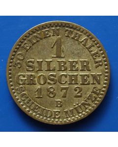 German States  Preussen Groschen 1872B km# 485