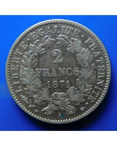 France  2 Francs 1871Akm#  817.1 