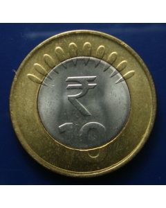 India  10 Rupees2011 km#400 - unc