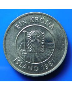 Iceland Krona1981km# 27  Schön# 35