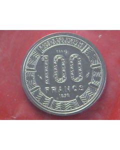 Central African Republic 100 Francs1978km# E5 ESSAI*